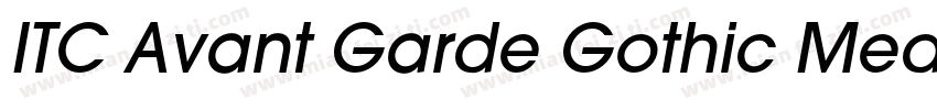 ITC Avant Garde Gothic Medium字体转换